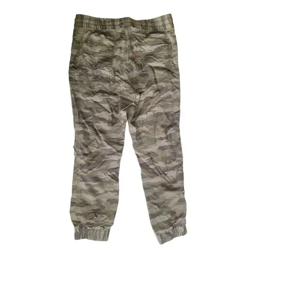 Levis XS Camouflage Jogger Pants Elastic Waistband & Cuffs - Picture 2 of 8